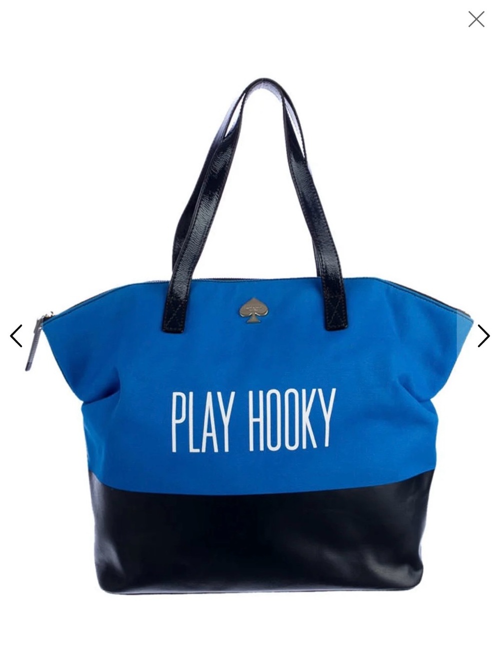 kate spade Blue and Black 'Play Hooky' Tote
